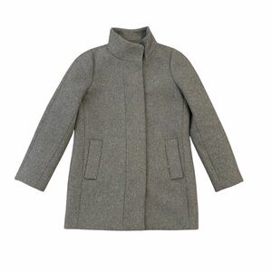 J Crew Mercantile City Coat Wool Blend Grey 2